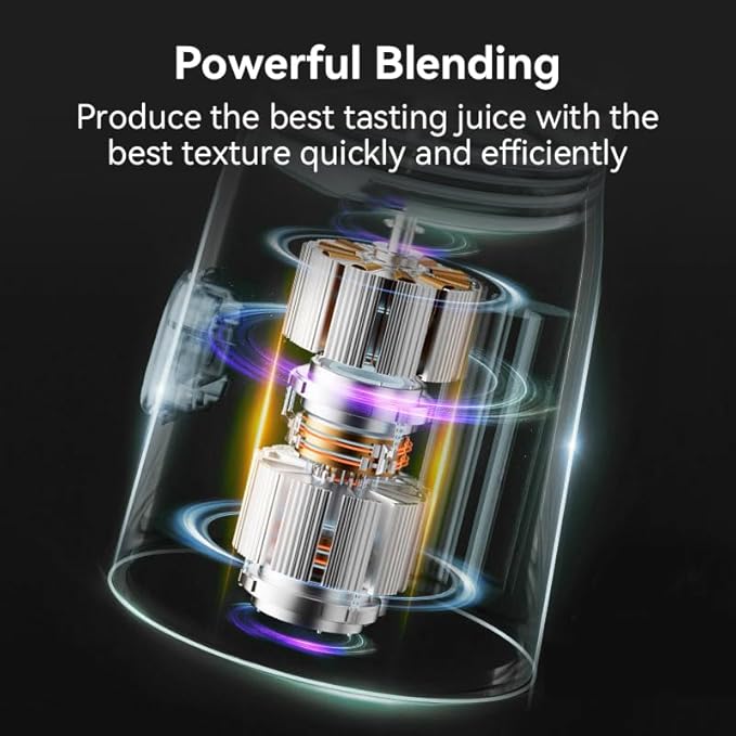 15oz Portable Blender,USB Rechargeable with 10 Blades for Juice and Smoothies,Electric juicer with Extra Handle Lid for Travel Sports Outgoing