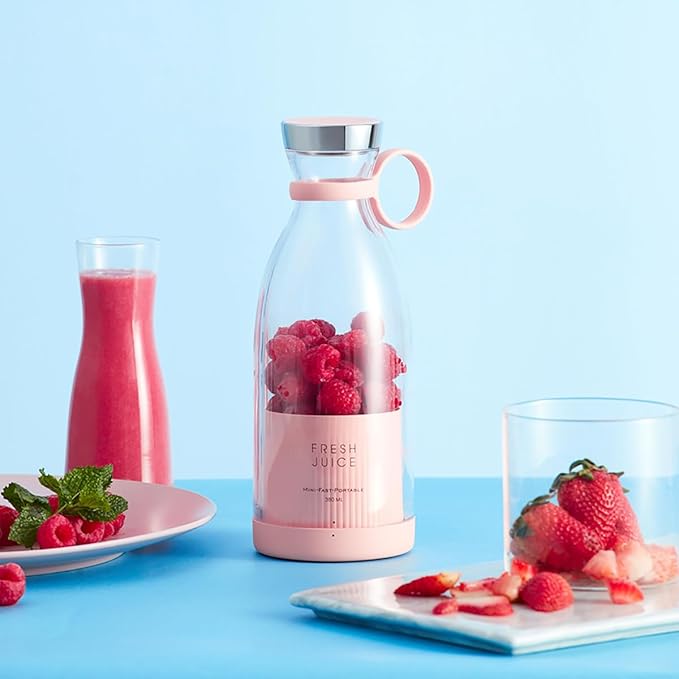 Portable Juicer Blender,Fresh Juice Blender,350ml Wireless Portable Electric Juicer，fresh juice blender portable，suitable for making fruit juice, milkshakes, and smoothies