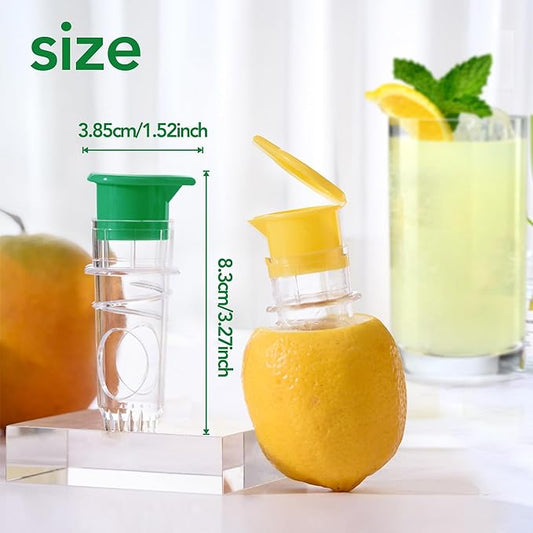 Lemon Squeezer, New Screw Top Lemon Juicer Manual Mini Lime Squeezer with Built-In Filter, Portable Juicer Extractor Orange Citrus Press for Cocktails, Drinks