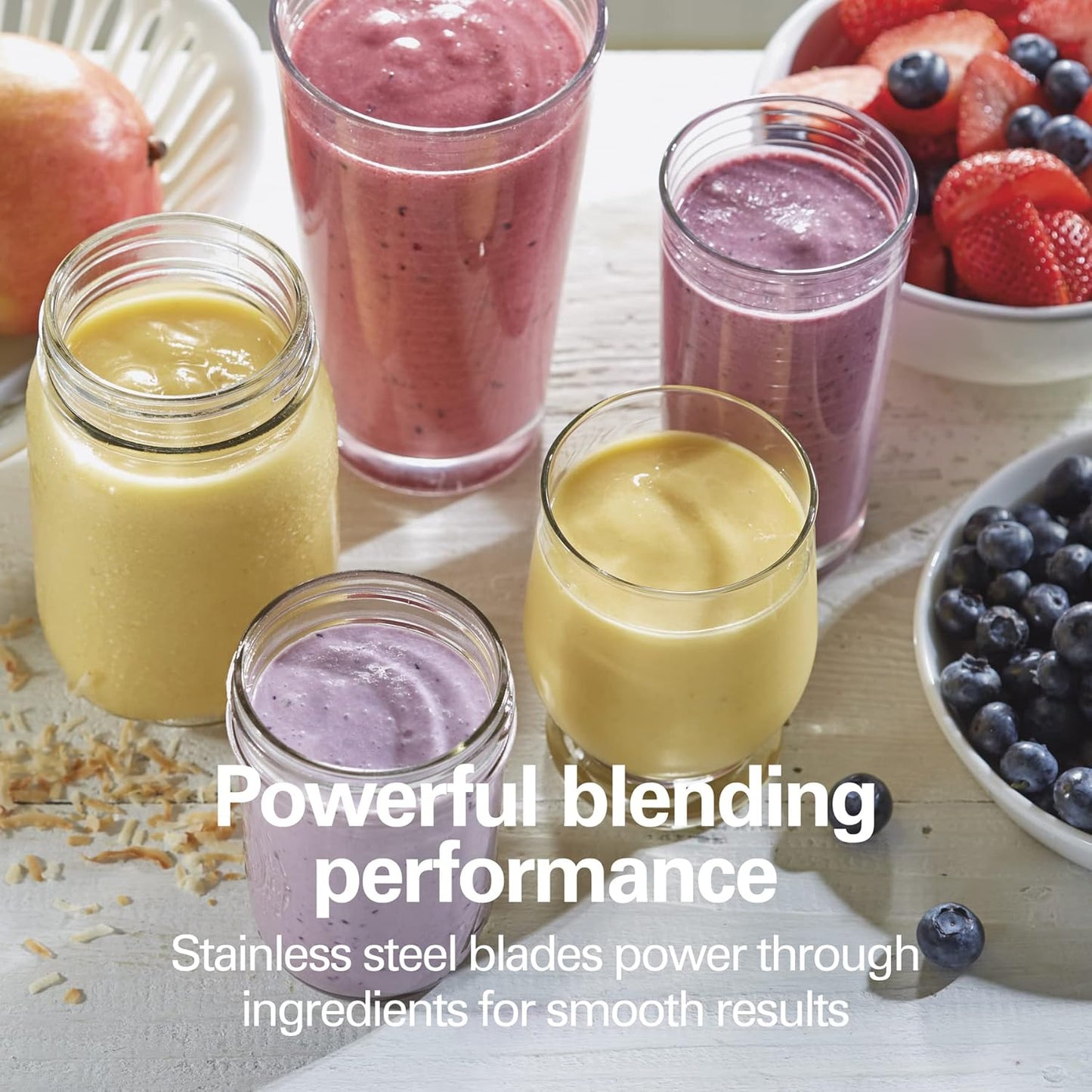 Portable Blender for Shakes and Smoothies with 14 Oz BPA Free Travel Cup and Lid, Durable Stainless Steel Blades for Powerful Blending Performance, Raspberry